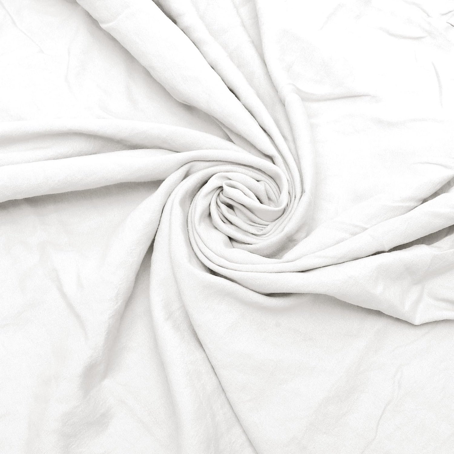 Elegante Bedrok met Ruches, Wit, 140 x 200 cm