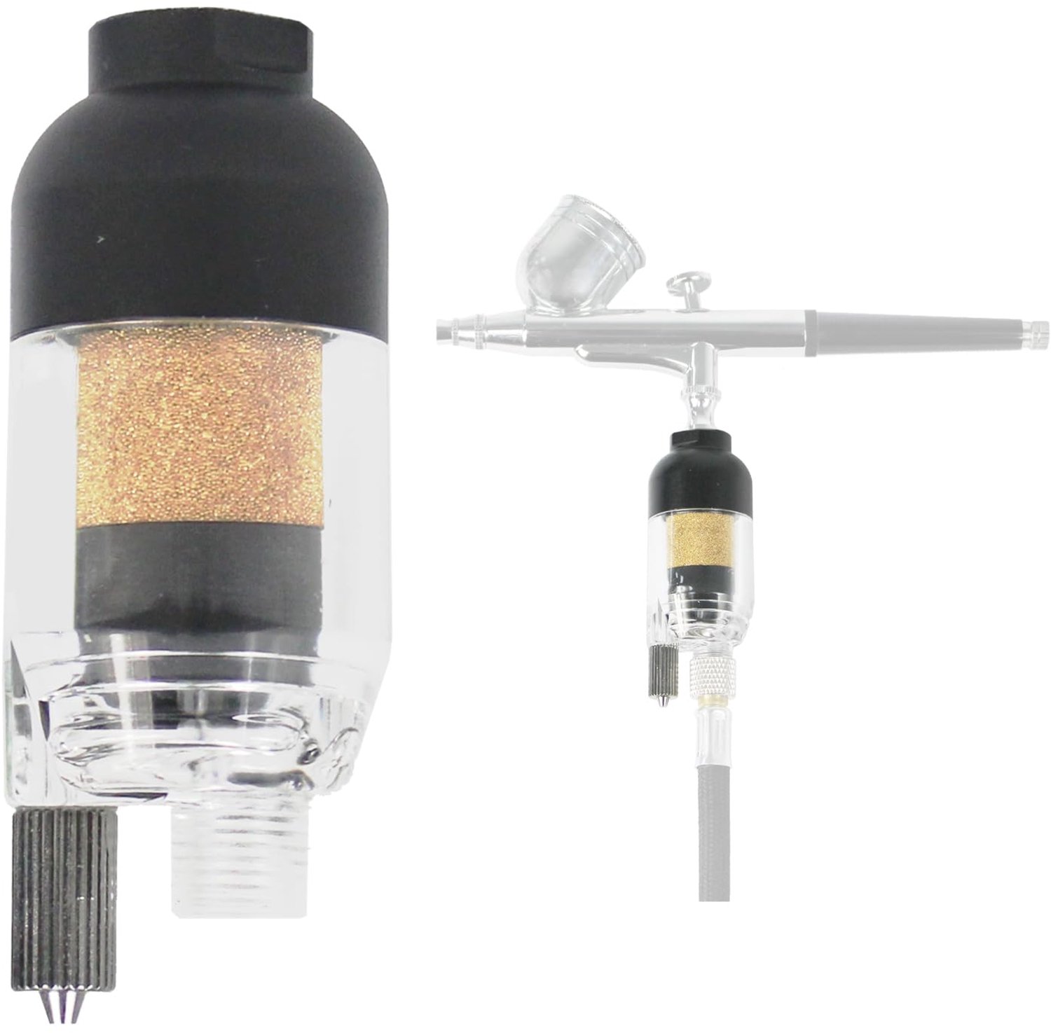 In-Line Mini Luchtfilter voor Airbrush met Waterafscheider