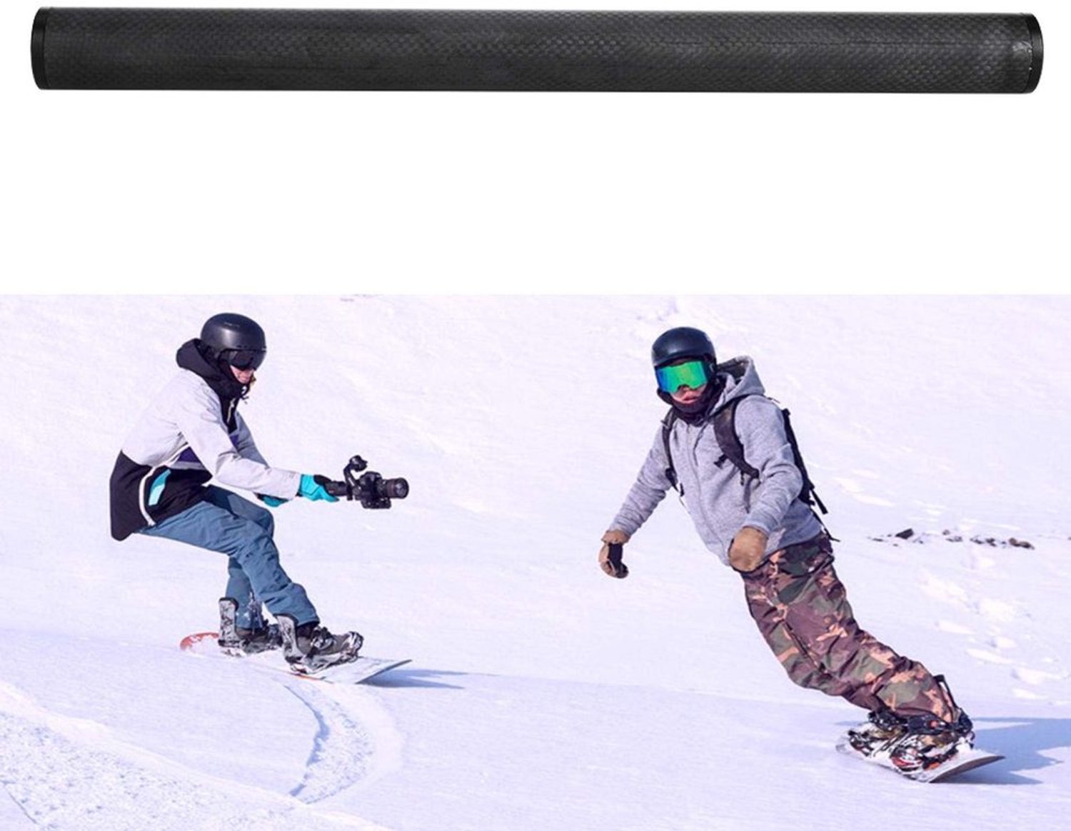 Monopod lichtgewicht - Verlengstuk - Carbon buis - Gimbal - Video-opnamen - Schokbestendig