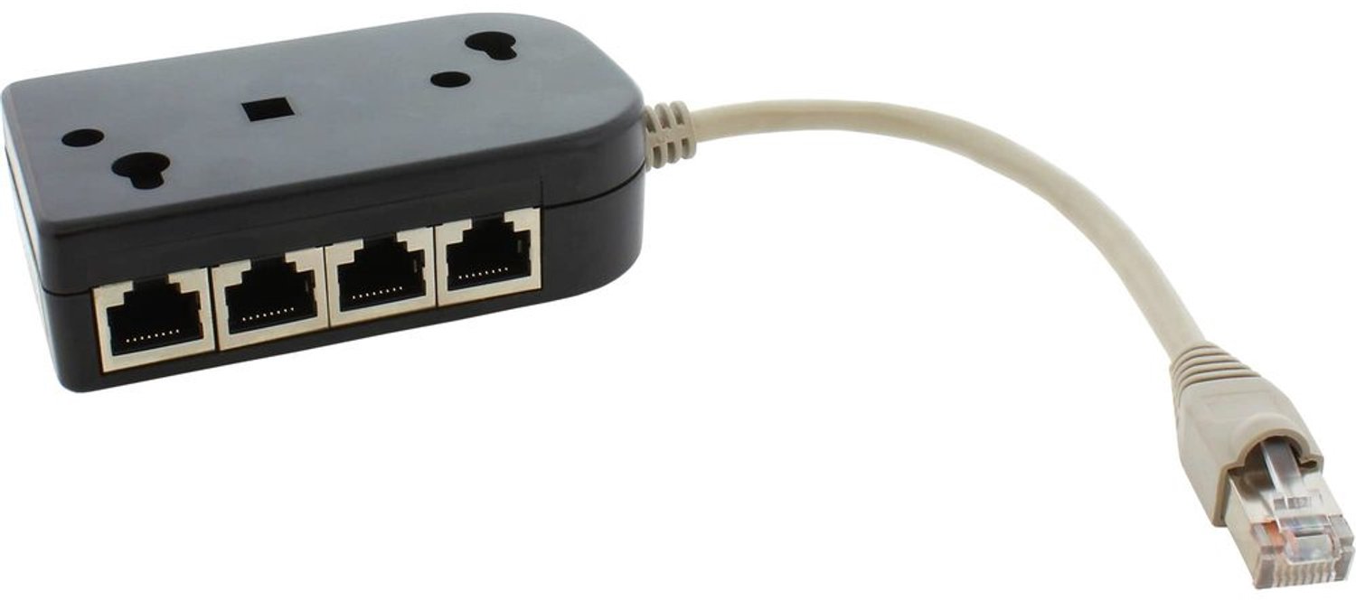 ISDN Distributeur met 8x RJ45 Aansluitingen