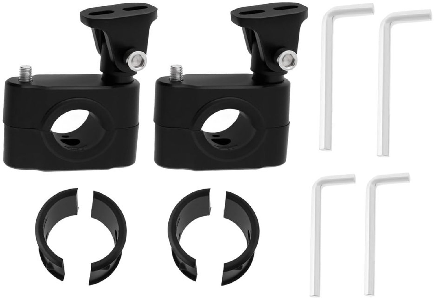 2 Stuks Motorfiets Crash Bar Licht Beugel Klem voor 18-32mm Bumper Installatie