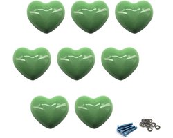 Zerniple Paarse deurknoppen keramische lade trekhandvat kinderkamer kast knoppen met schroeven (8 stuks) - Vemera