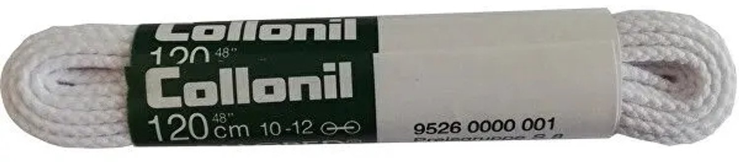 Collonil Platte Veters Wit 120 cm - 2 Stuks