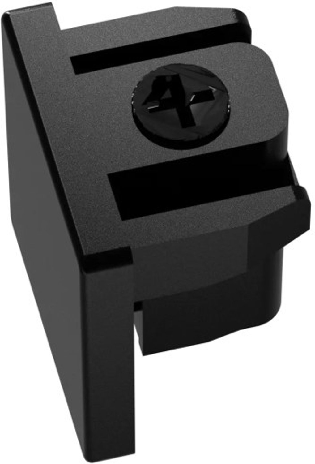 Micro Line eindkap in zwart aluminium, sluit het Micro Line LED-profielsysteem netjes af, IP20, uit de Premium-collectie