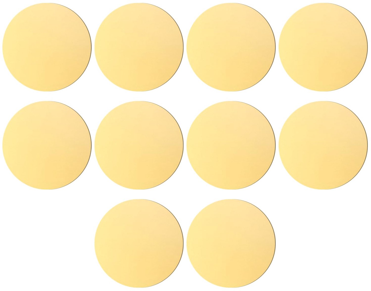 Brass Rounds 30 mm x 0.3 cm (14 Ga), Round Brass Plates, for Model Making, Jewellery Making, Electronic Projects, DIY - ShopVlot