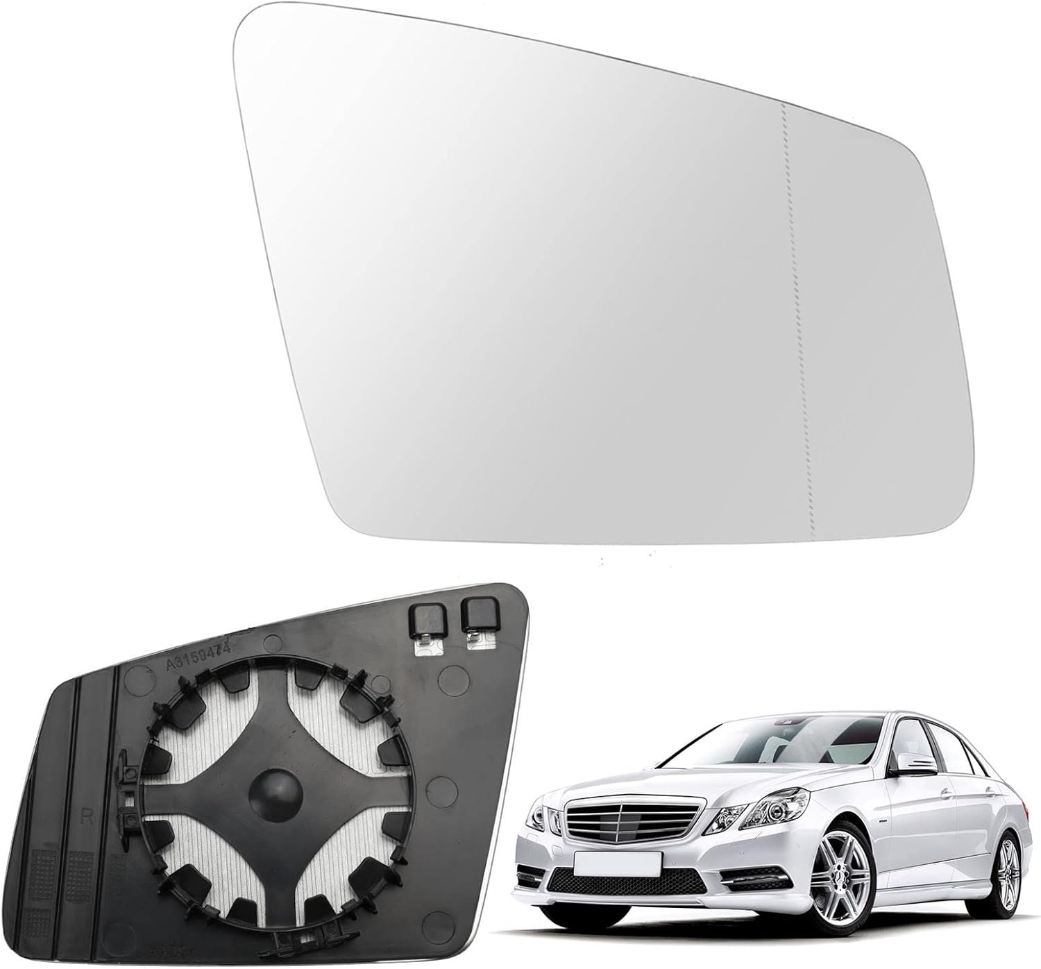 Wing Mirror Heated Glass Replacement For Mercedes-Benz A B C E-Class W176 W246 W204 W212 W221 GLA CLA (Right) - ShopVlot