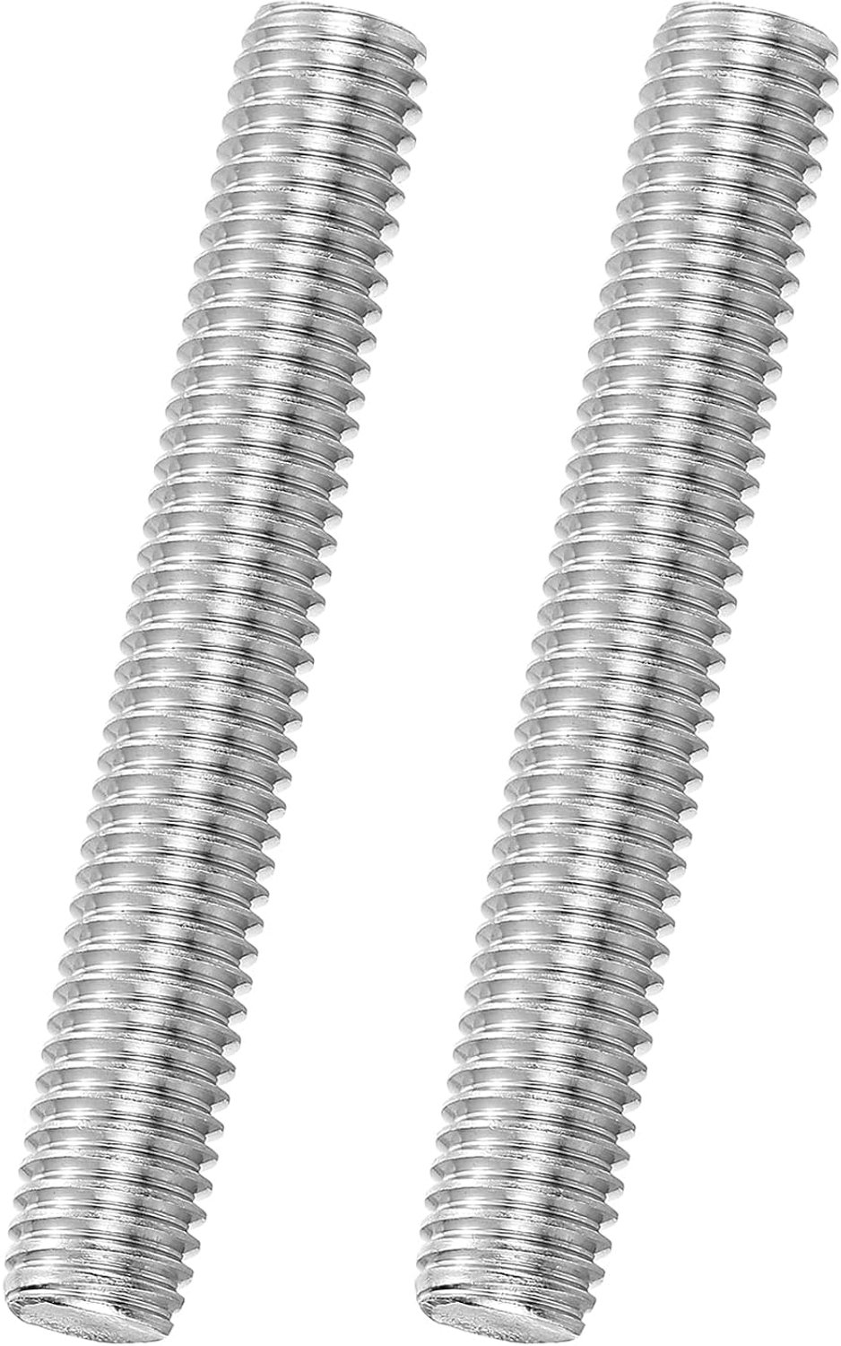 schroefdraadstangen M10 x 70 mm - 316 roestvrij staal - rechtssnijdend - geschikt voor meubelmontage - 2 stuks - ServiceTopper