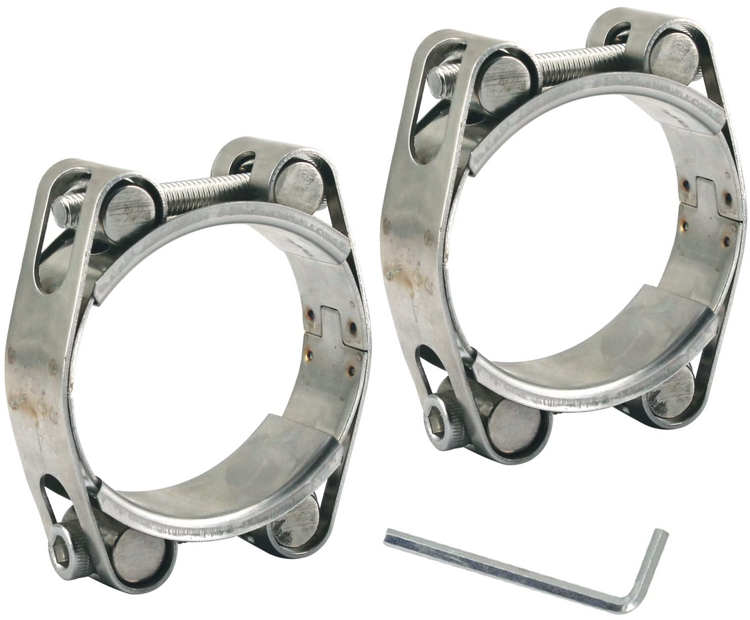 Heavy Duty T-bout Slangklem 35-45mm van Roestvrij Staal (2 Stuks met Sleutel)