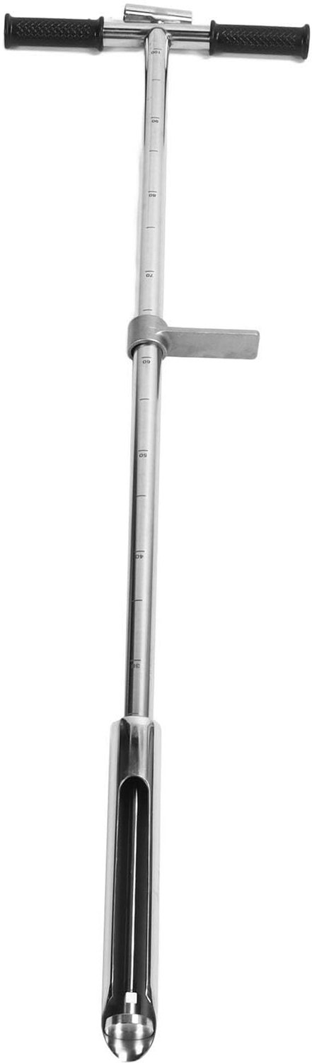 RVS Bodemmonster Probe met Pedal en Handvat 105cm