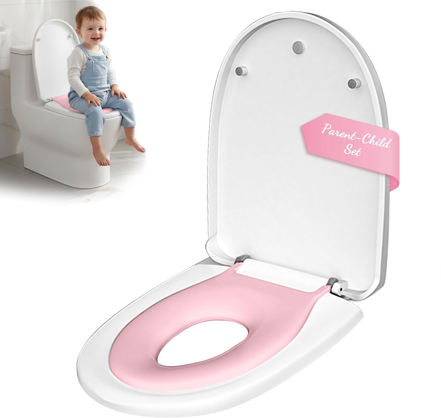 Familie Toiletbril met Softclose en Antibacteriële Eigenschappen