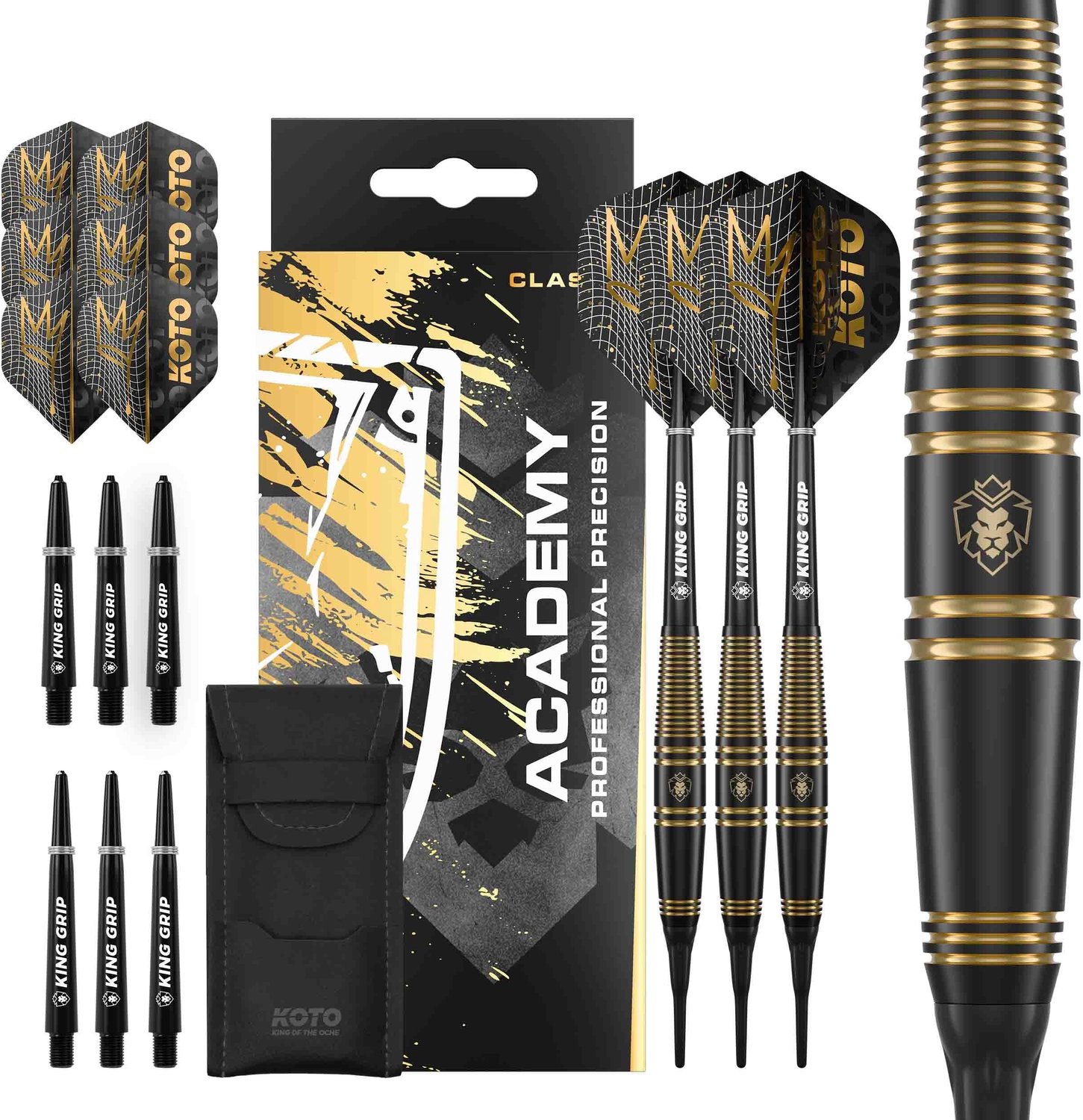 Academy Class 3 Darts Set met 3 Barrels en 3 Flights