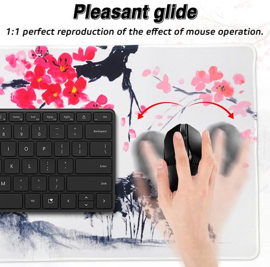 Gaming Mouse Pad XXL 900 x 400mm met Japan Sakura Motief — afbeelding 2
