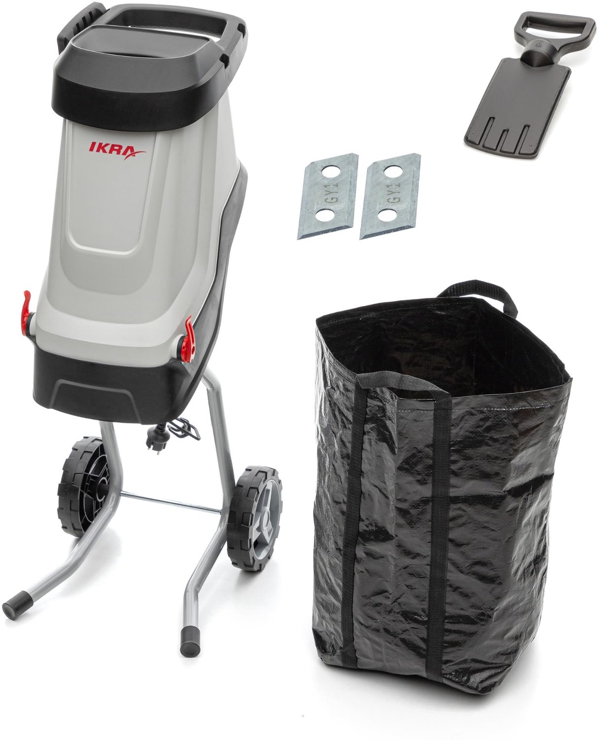 Hakselaar 2800W - Takkenversnipperaar - Opvangzak 45L - Duurzame Stalen Messen - Tot 45mm Diameter - Efficiënte Snijprestaties