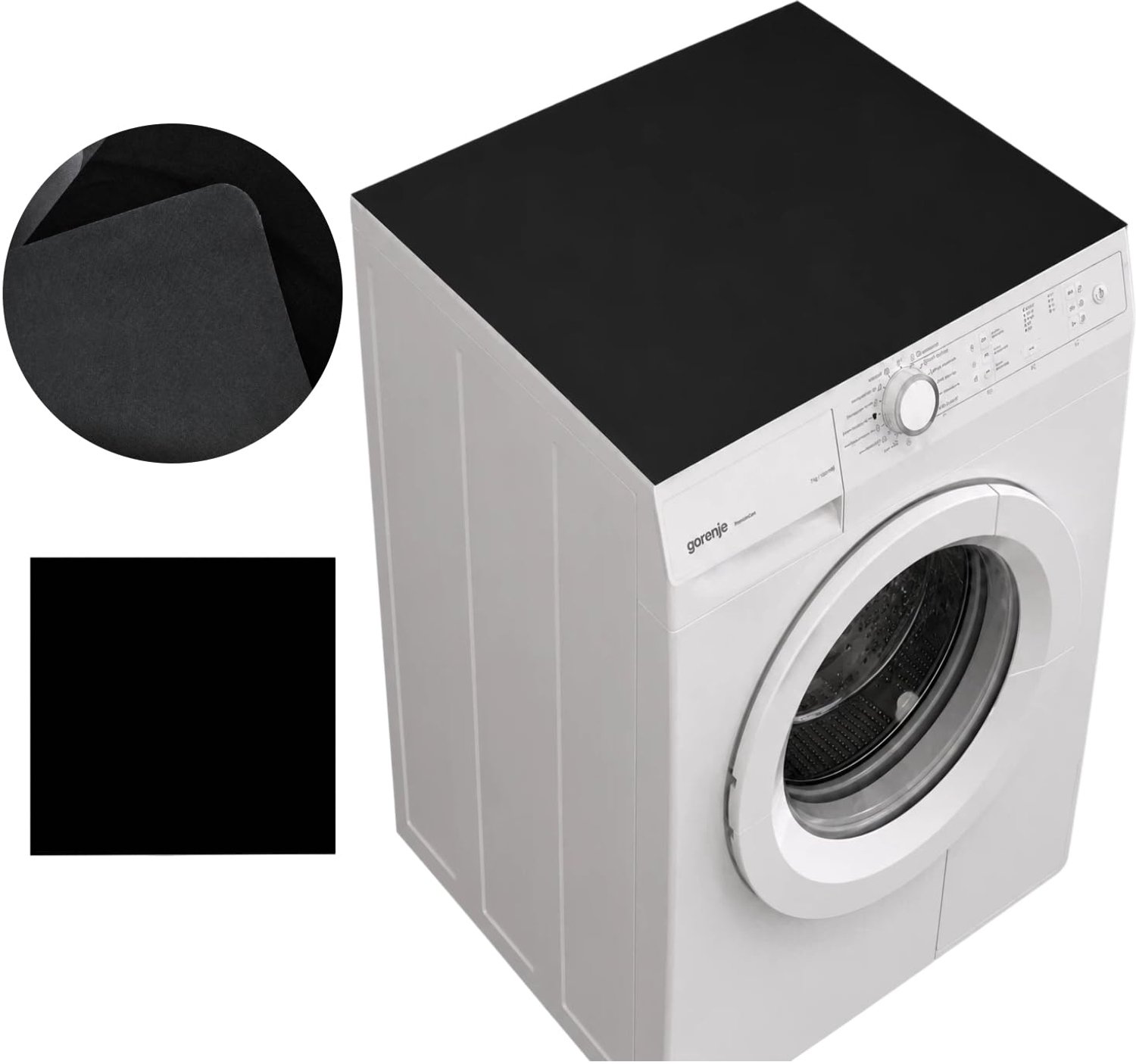 Universele Wasmachinehoes met Antislip Onderkant 60x60 cm