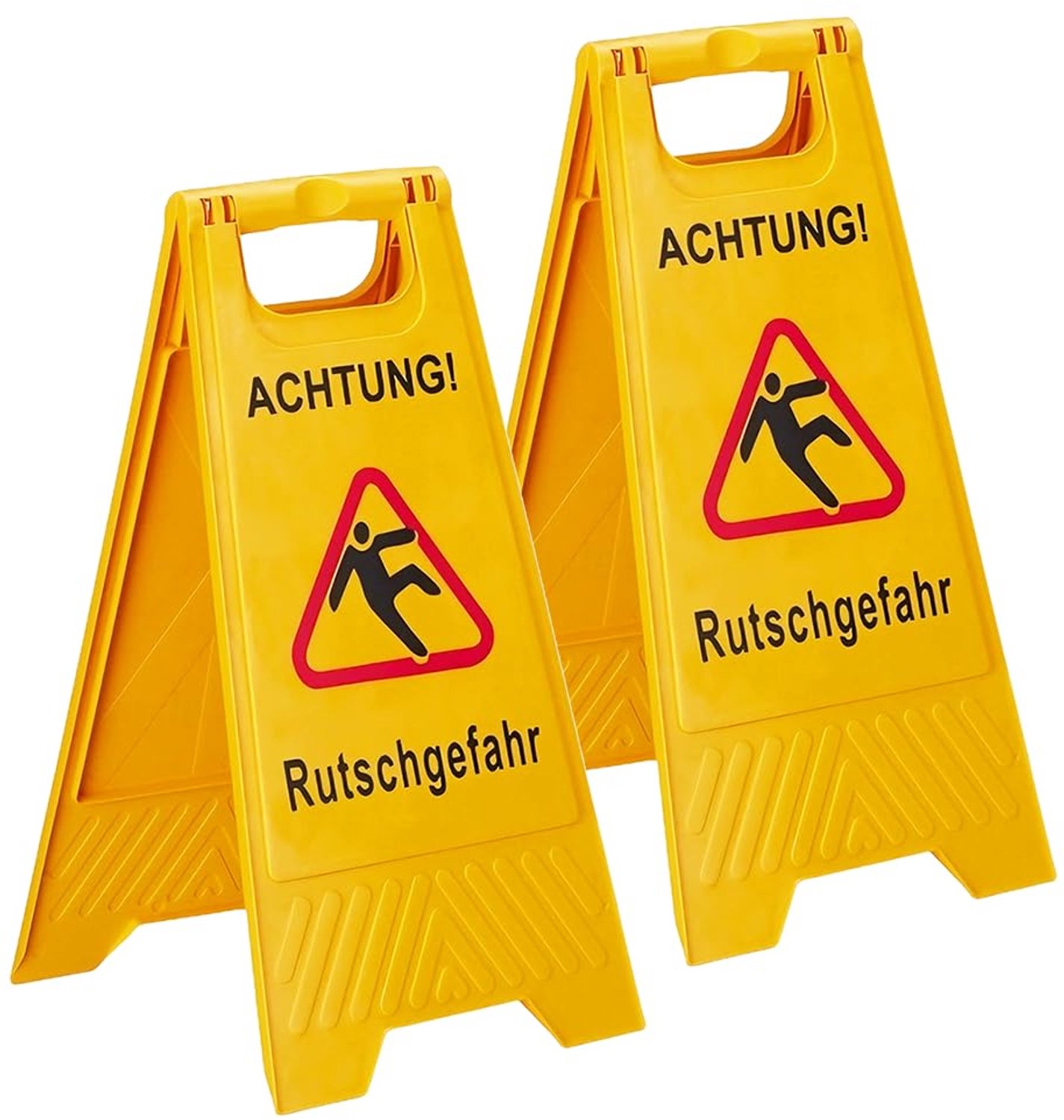 Waarschuwingsbord Gladheid, Inklapbaar en Dubbelzijdig, 61 x 29 cm