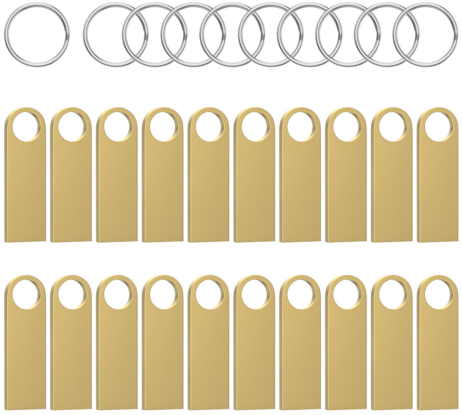 Mini USB Stick 8GB met Waterdichte Behuizing en Sleutelhangers