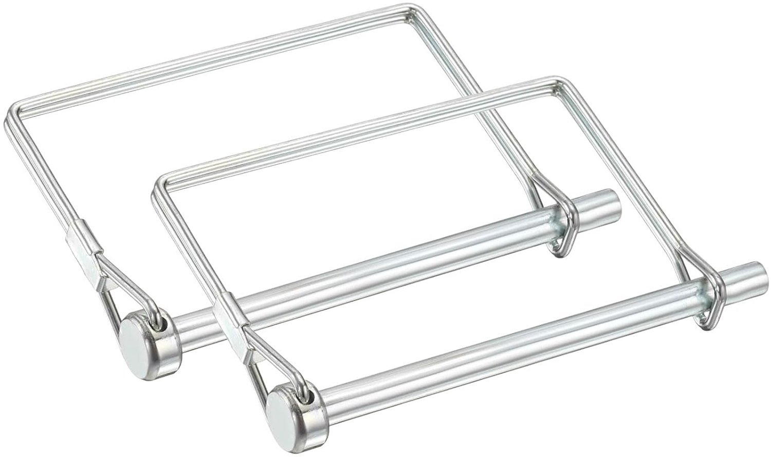 bevestigingspinnen 1/4 inch x 3,5 inch - verzinkt staal - veiligheidsdraadvergrendeling - geschikt voor aanhangers - 2 stuks - ServiceTopper