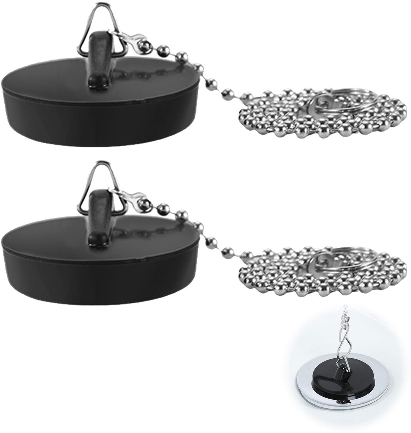 Set van 2 Afvoerstoppen voor Keuken en Badkamer