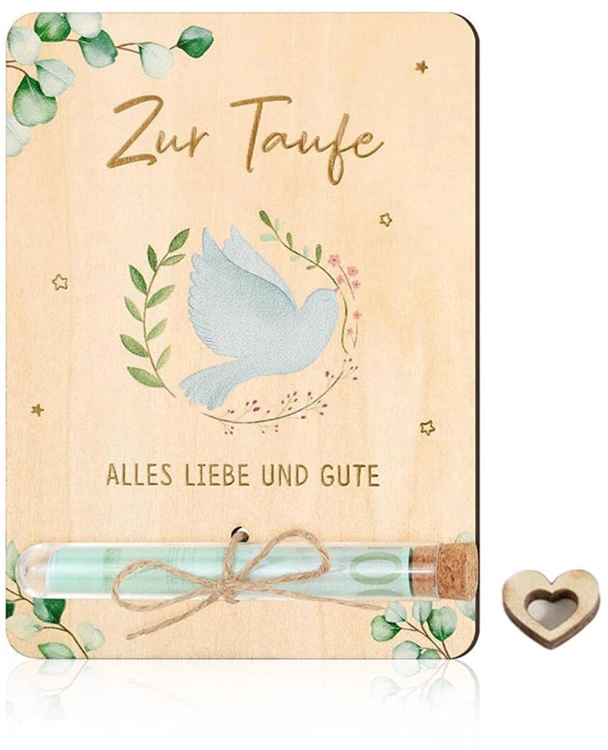 Houten Geld Cadeau Doos voor Communie