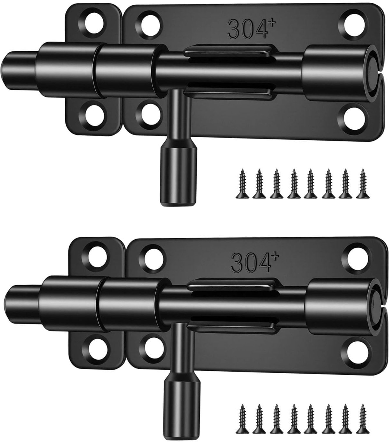 4 Inch RVS Deurslot met 16 Schroeven, Roestvrij en Corrosiebestendig