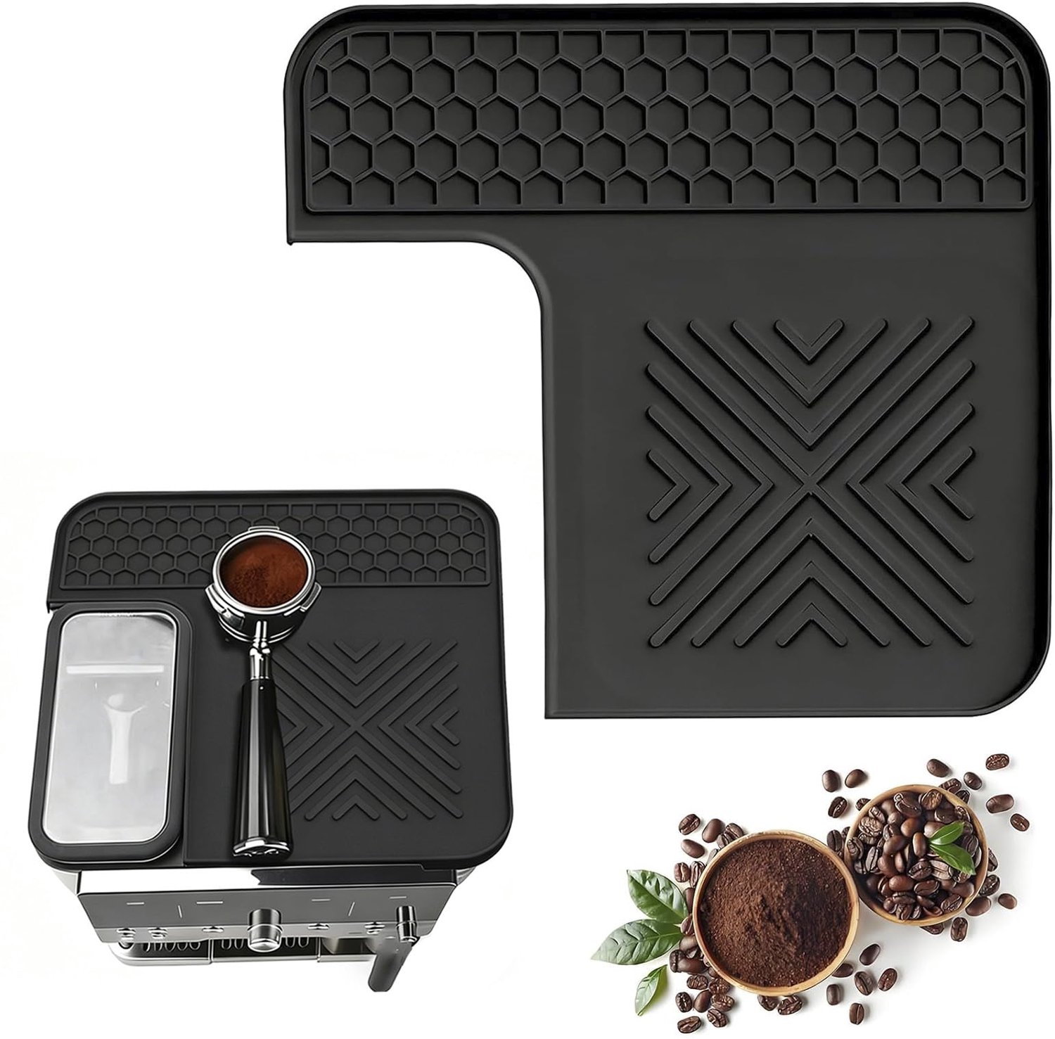 Siliconen Bovenmat voor Koffiezetapparaat (Zwart)