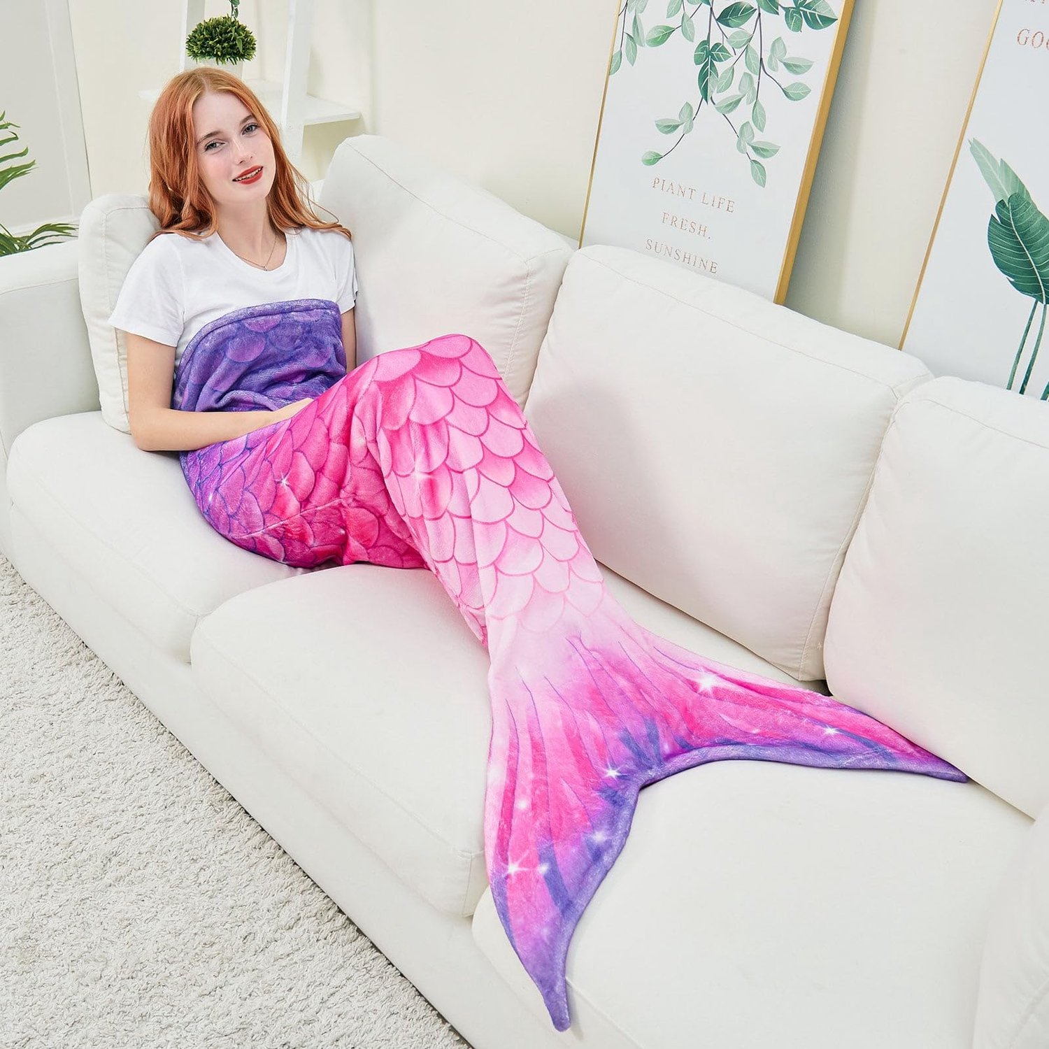 Zachte Mermaid Dekentje voor Volwassenen