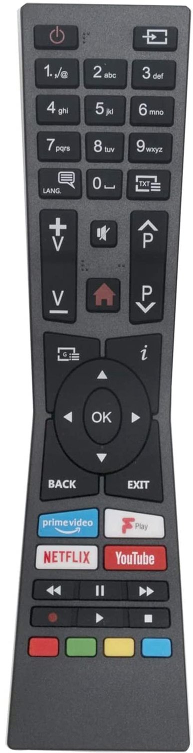 Vervang Afstandsbediening Compatibel met JVC Smart 4K UHD TV's