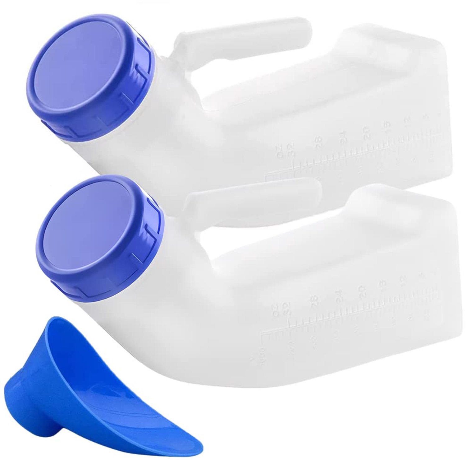 Set van 2 Draagbare Unisex Urinalen van 1000ml