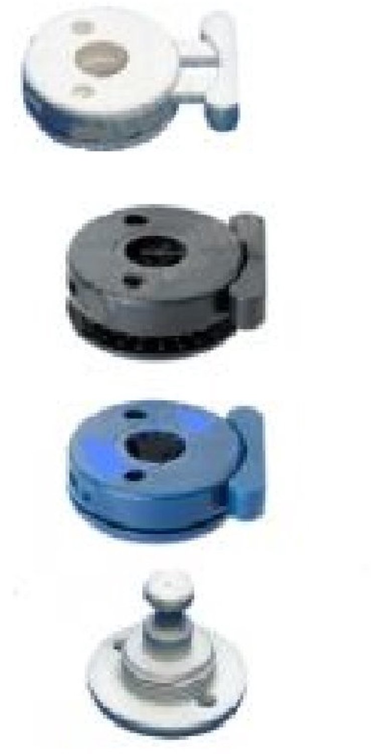 10x Blauwe Minax Bovenstukken - Ø 23 mm