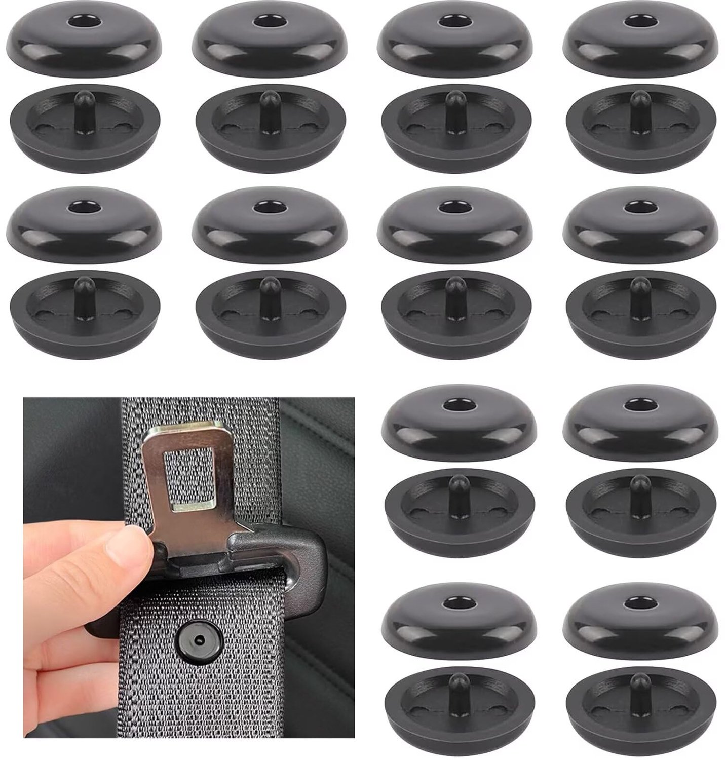 12 Paar Robuuste Plastic Veiligheidsgordel Stoppers