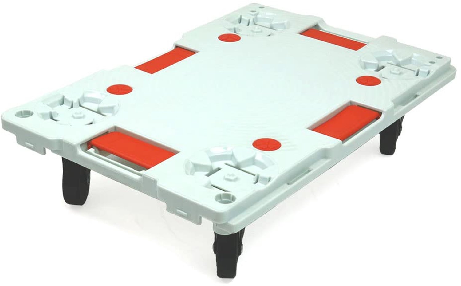Plastic rolplateau - Laadcapaciteit 150 kg - Wit