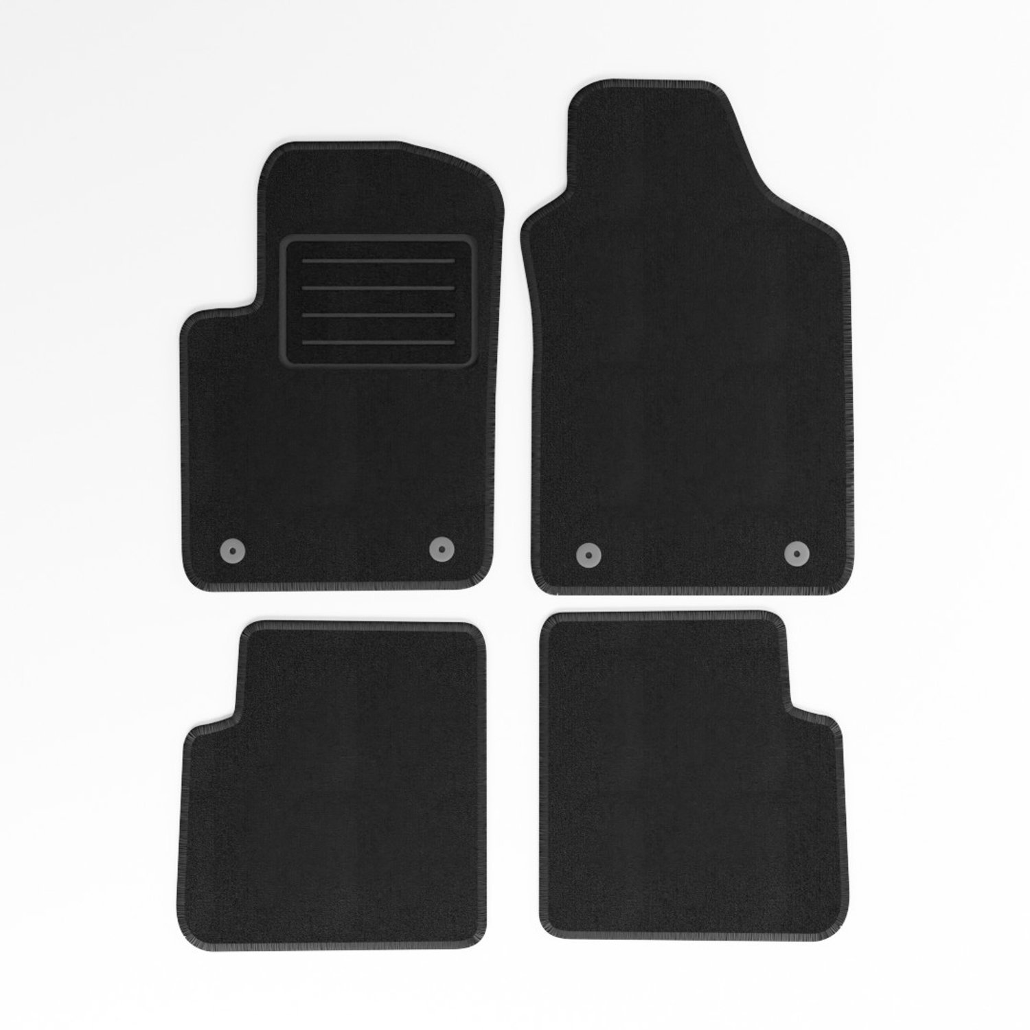 Mats4all | Naaldvilt automatten passend voor Fiat 500 2013-2020 | Antislip | Met versterking | 4-delig | Automatten | Mattenset