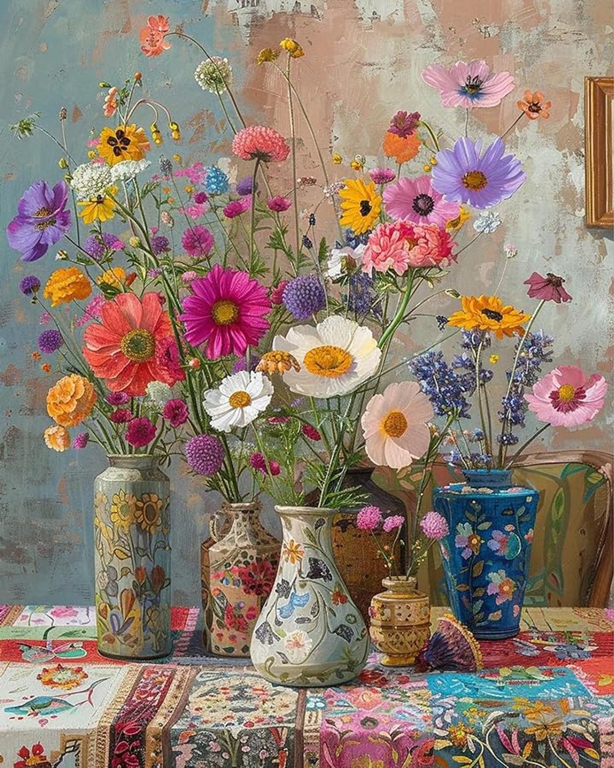 Schilderen op Nummer voor Volwassenen met Bloemen