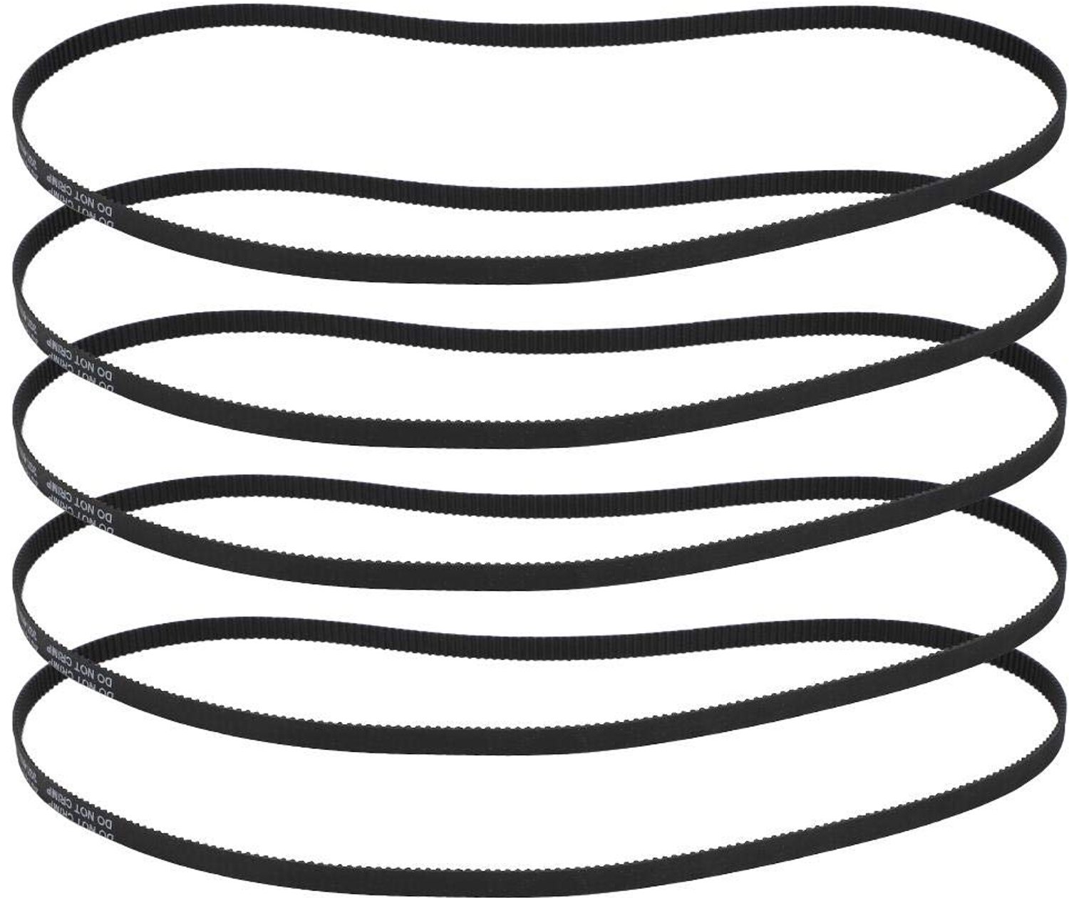 Distributieriem 5 Stuks - Gesloten Tandriemring - Synchrone Riem - Rubber - Temperatuurbereik -34°C tot 85°C - Hoge Prestaties - Tandriem