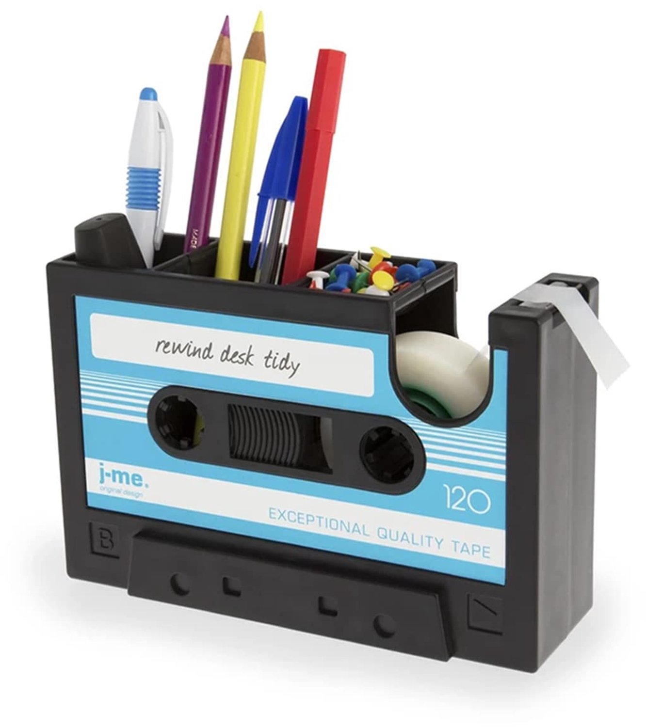 Retro Tape Dispenser met Penhouder en 1 Rol Tape