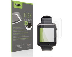 dipos FLEX – 2x Matte Screenprotector geschikt voor LILYGO T-Watch S3 Plus | Volledige Schermbescherming | Case-Friendly