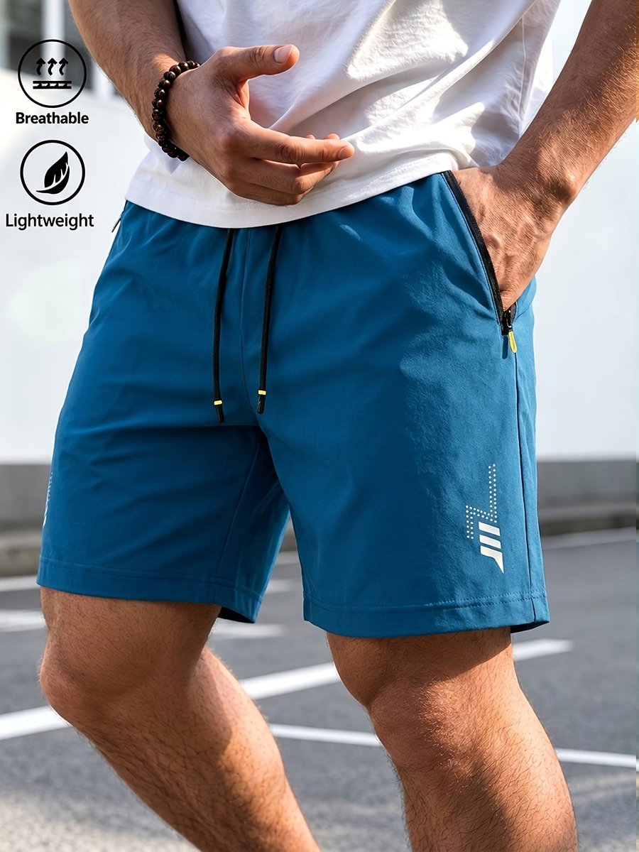 Currero Korte Broek Heren Golfbroek Spijkerbroek met Zakken Volwassenen Jongens Shorts Meerblauw