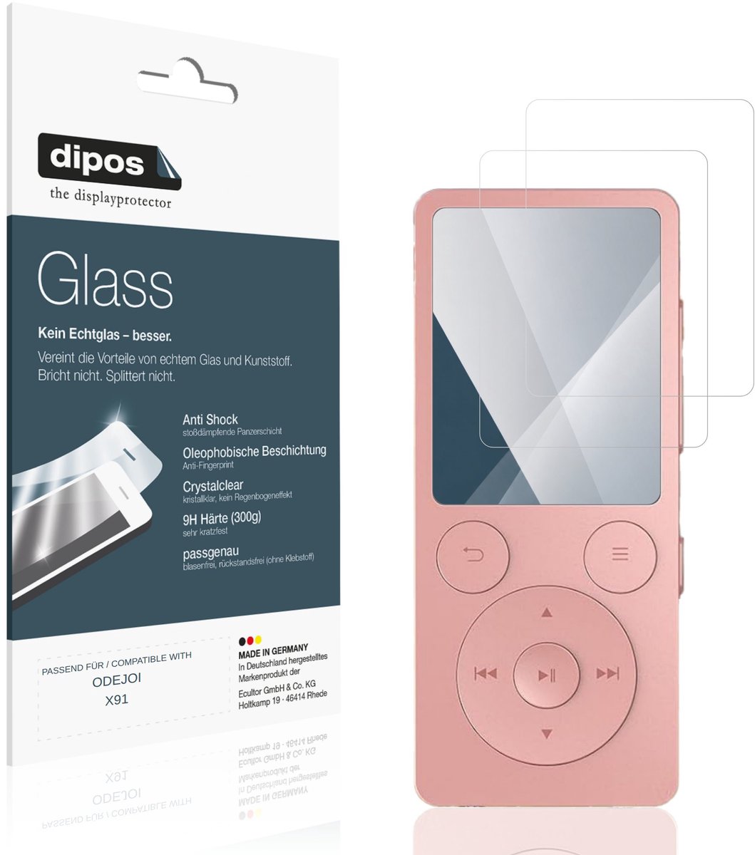 dipos – 2x Pantserfolie geschikt voor ODEJOI X91 | 9H Screenprotector