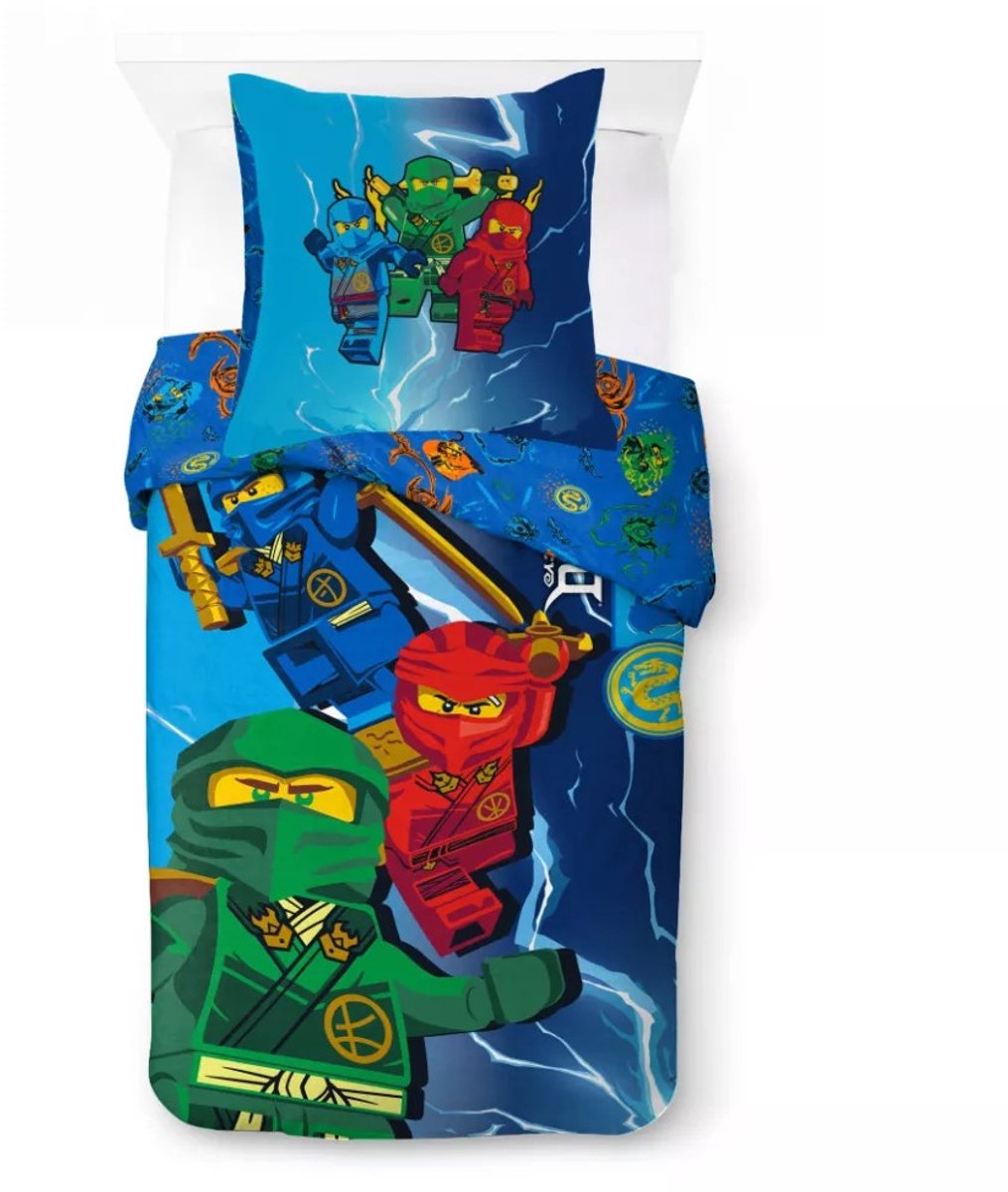 Lego dekbedovertrek Ninjago Dragon's Rising 100 x 135 cm - 40 x 60 cm - katoen