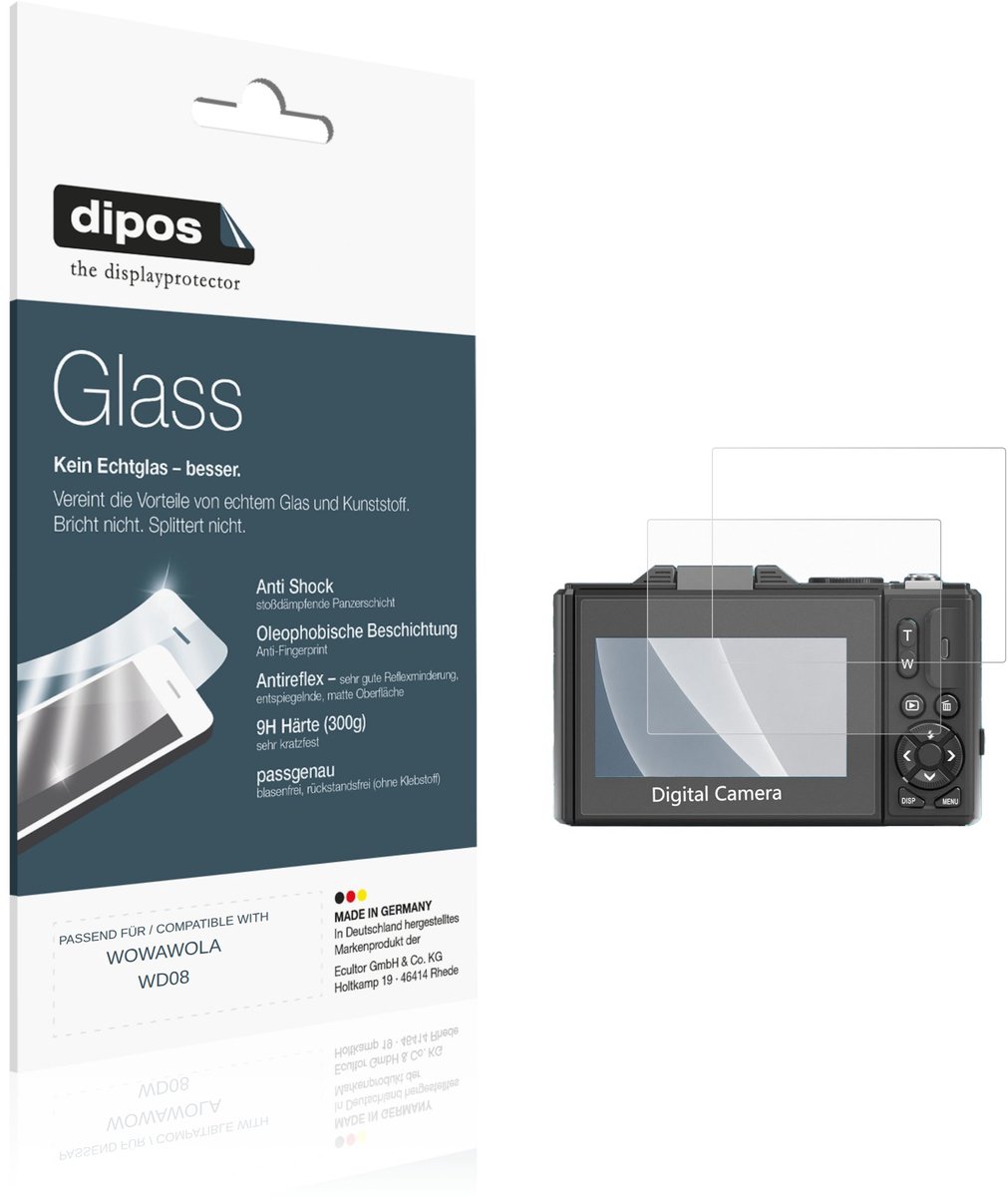 dipos – 2x Matte Pantserfolie geschikt voor WOWAWOLA WD08 | 9H Screenprotector