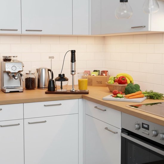 Multifunctionele Handmixer - Grijs - 500 ml - 1000 W - Voor Diverse Keukenklussen — afbeelding 3