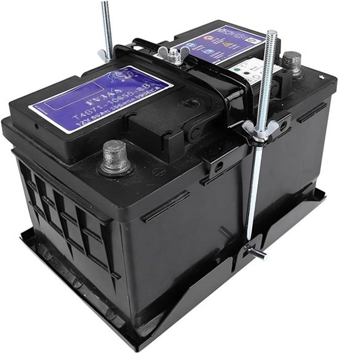Allecto Plus - Universele Accu Houder voor Auto en Boot, Verstelbare Klem Houder