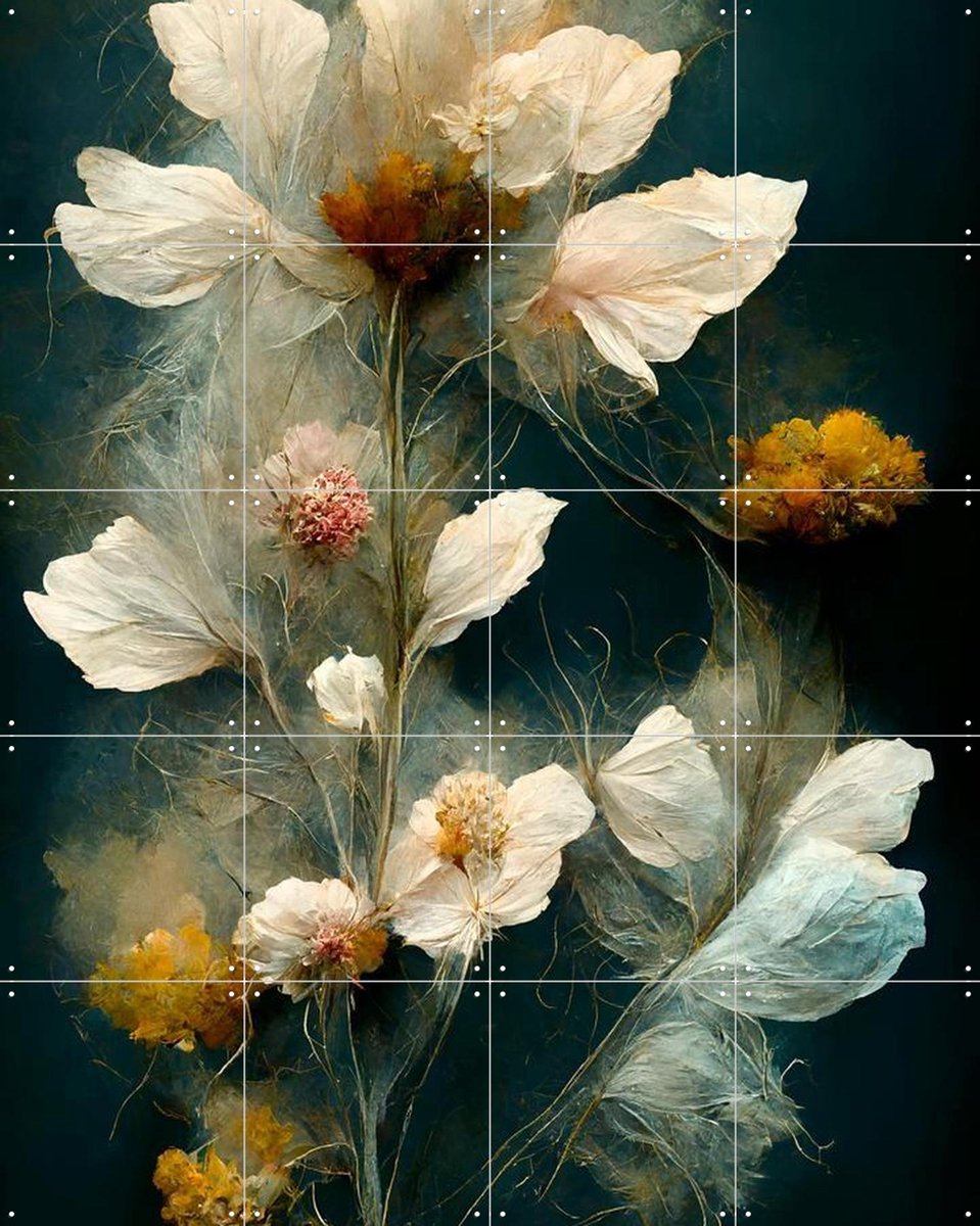 IXXI As Time Goes By, Treechild & Various - 80 x 100 cm - Gratis ophangtool - Grote wanddecoratie en posters - Naturalisme, Gemengde Technieken