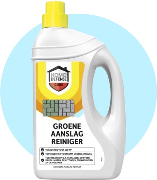 Home Defense - Groene aanslag reiniger - 1L vloeistof voor 100m² - Werkt Snel en Effectief - Terrasreiniger - Groene aanslag verwijderaar van Merkloos	 — afbeelding 5