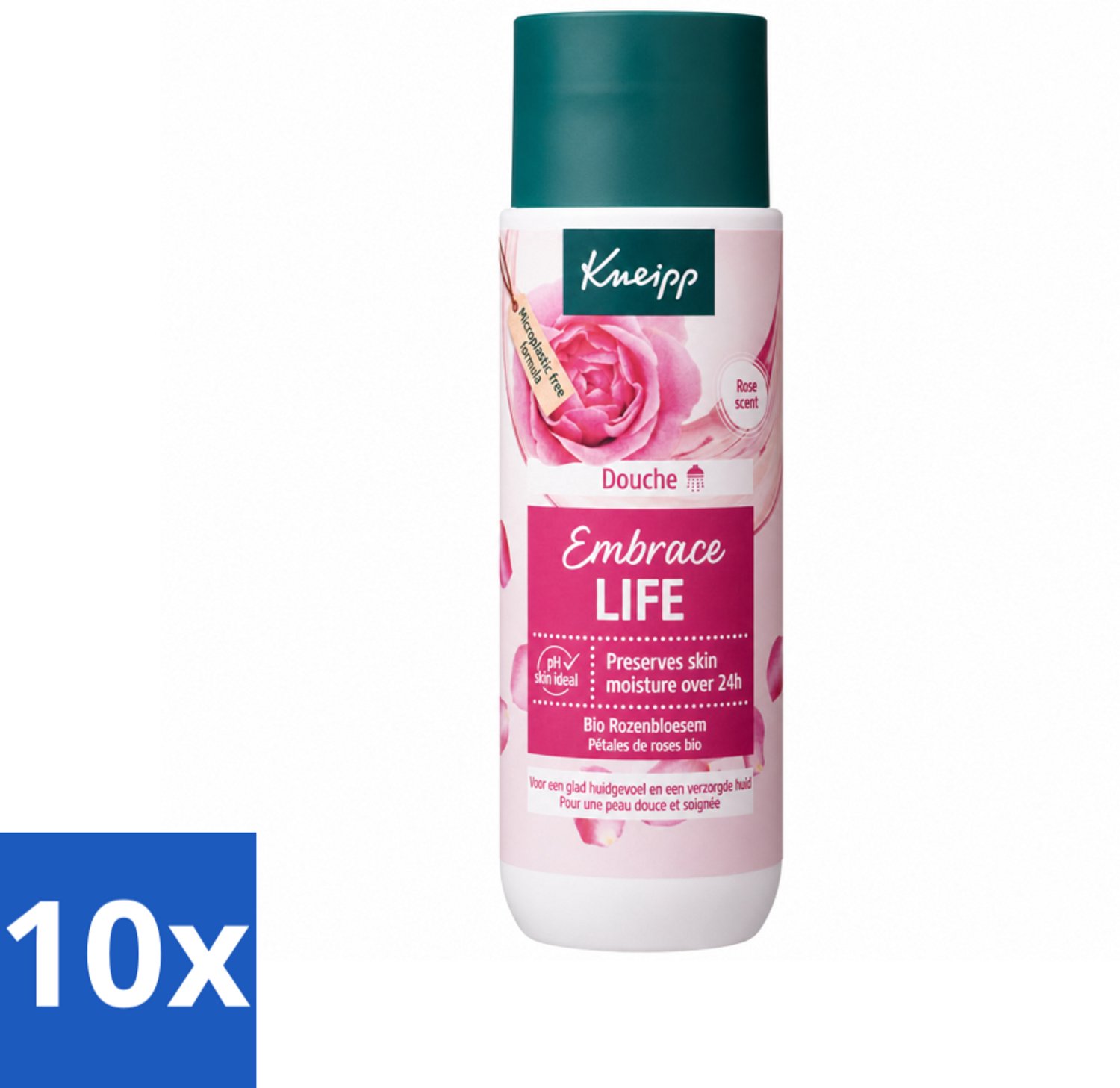 10 x Kneipp - Douchegel - Embrace Life - 200 ml - Voordeelverpakking - 10 stuks
