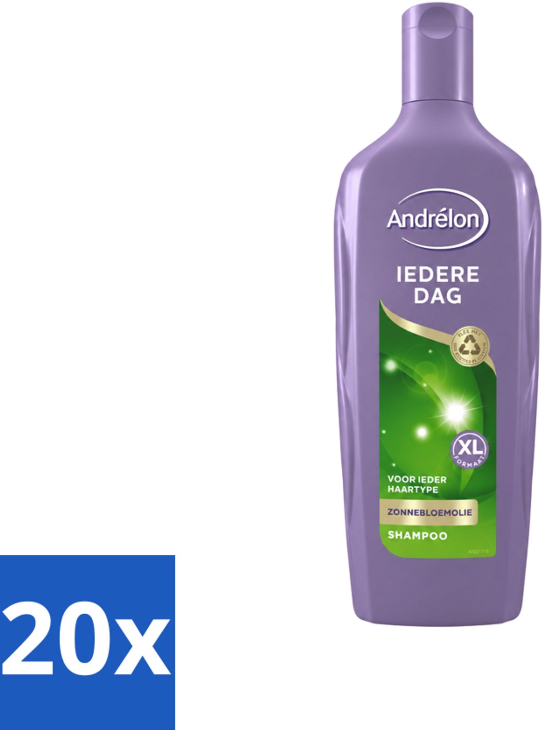 20 x Andrélon - Iedere Dag - Shampoo - 450 ml - Voordeelverpakking - 20 stuks