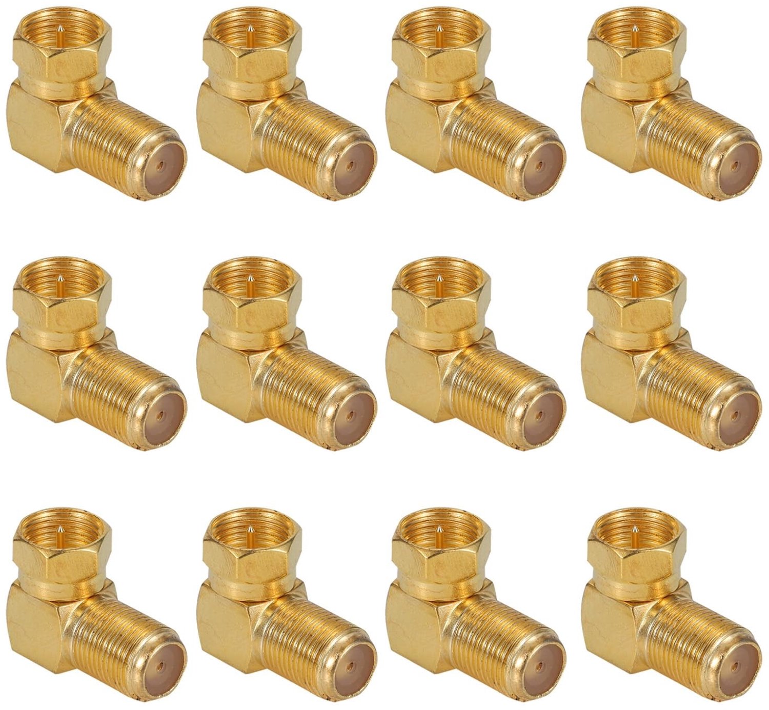 Coaxiale Connector - F Type Male naar Female Adapter - Geschikt voor TV en Modem - 90 Graden - Verbindt apparaten - Hoogwaardige kwalitei...