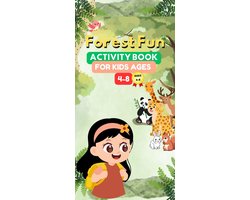 Forest Adventure Activity Book for kids 4-8 : Coloring pages,Mazes,Dot to Dot,Spot the Difference.Counting and more! 70