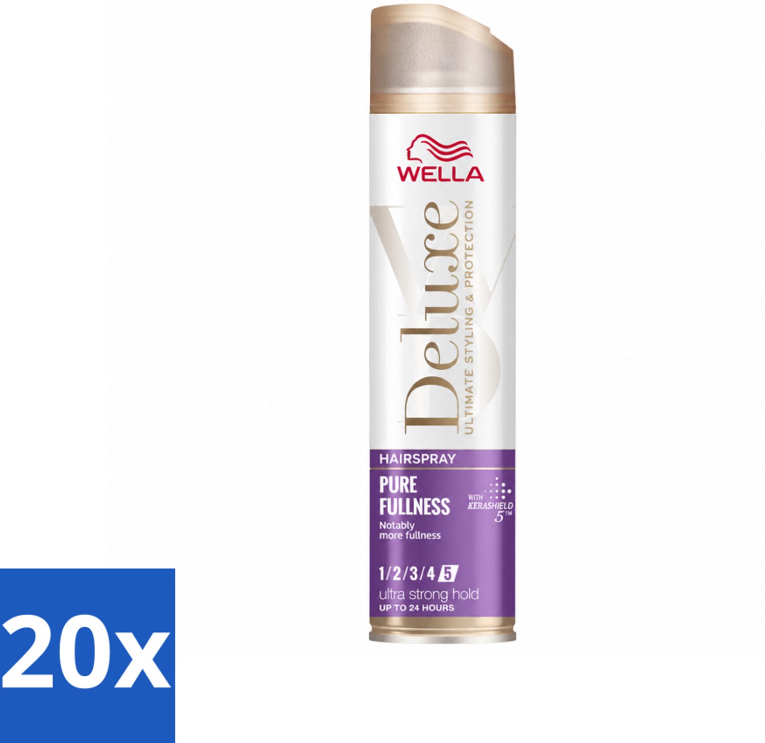 20 x Wella – Deluxe Pure Fullness – Haarspray – 250 ml - Voordeelverpakking - 20 stuks