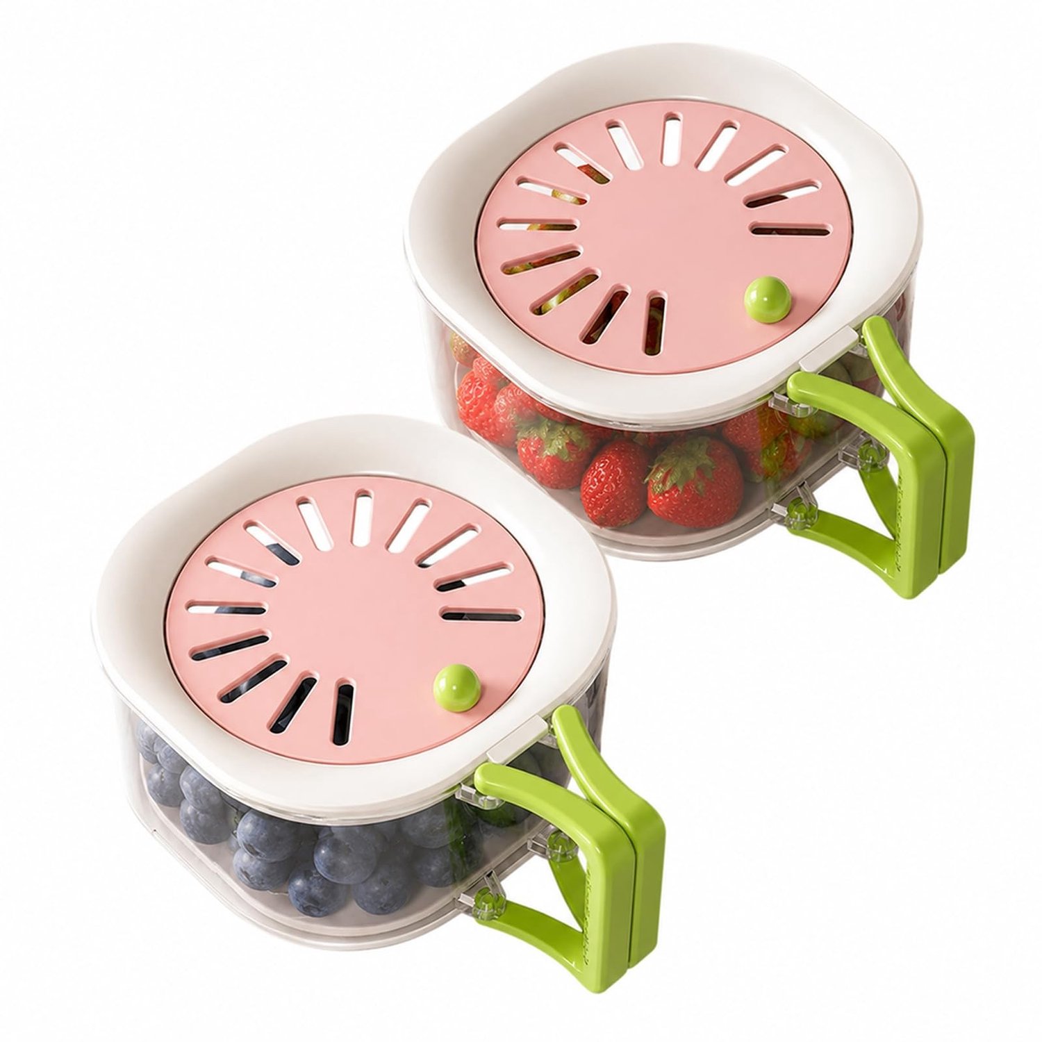 2-in-1 Opbergcontainer voor Groenten en Fruit